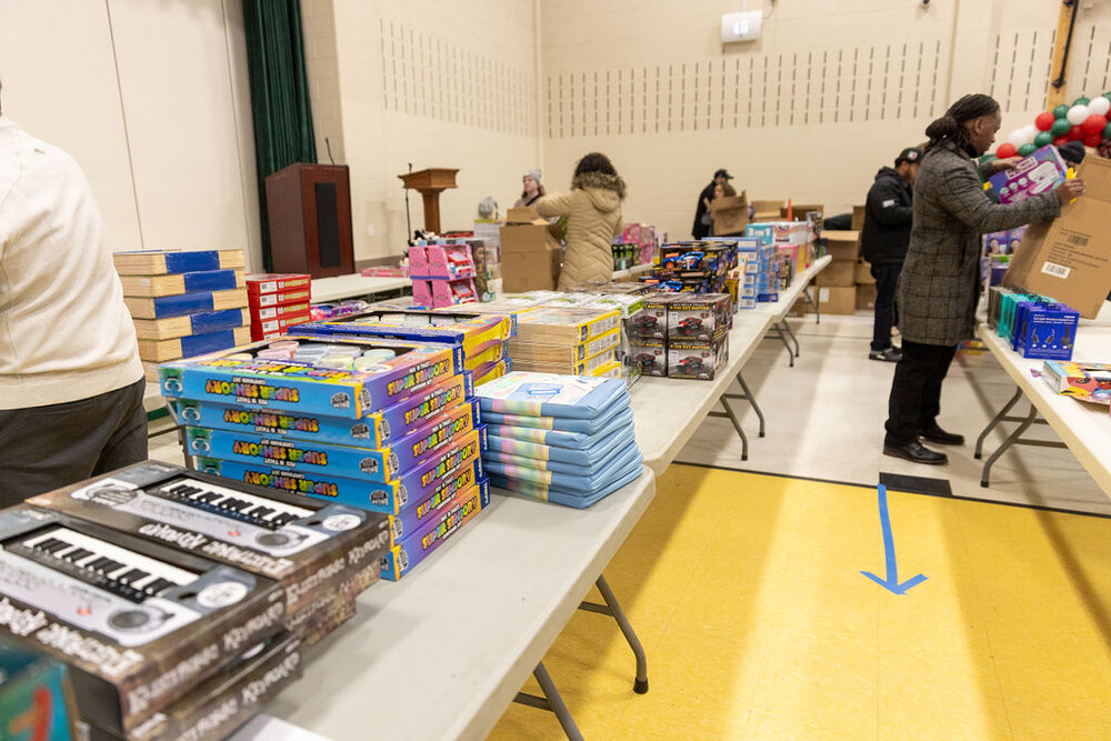 2024 TeenWorks Toy Drive at Roosevelt Elementary School in Allentown