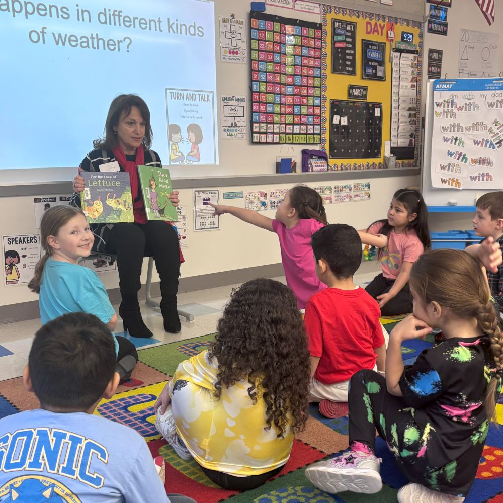 Students being read to during Read Across America Week